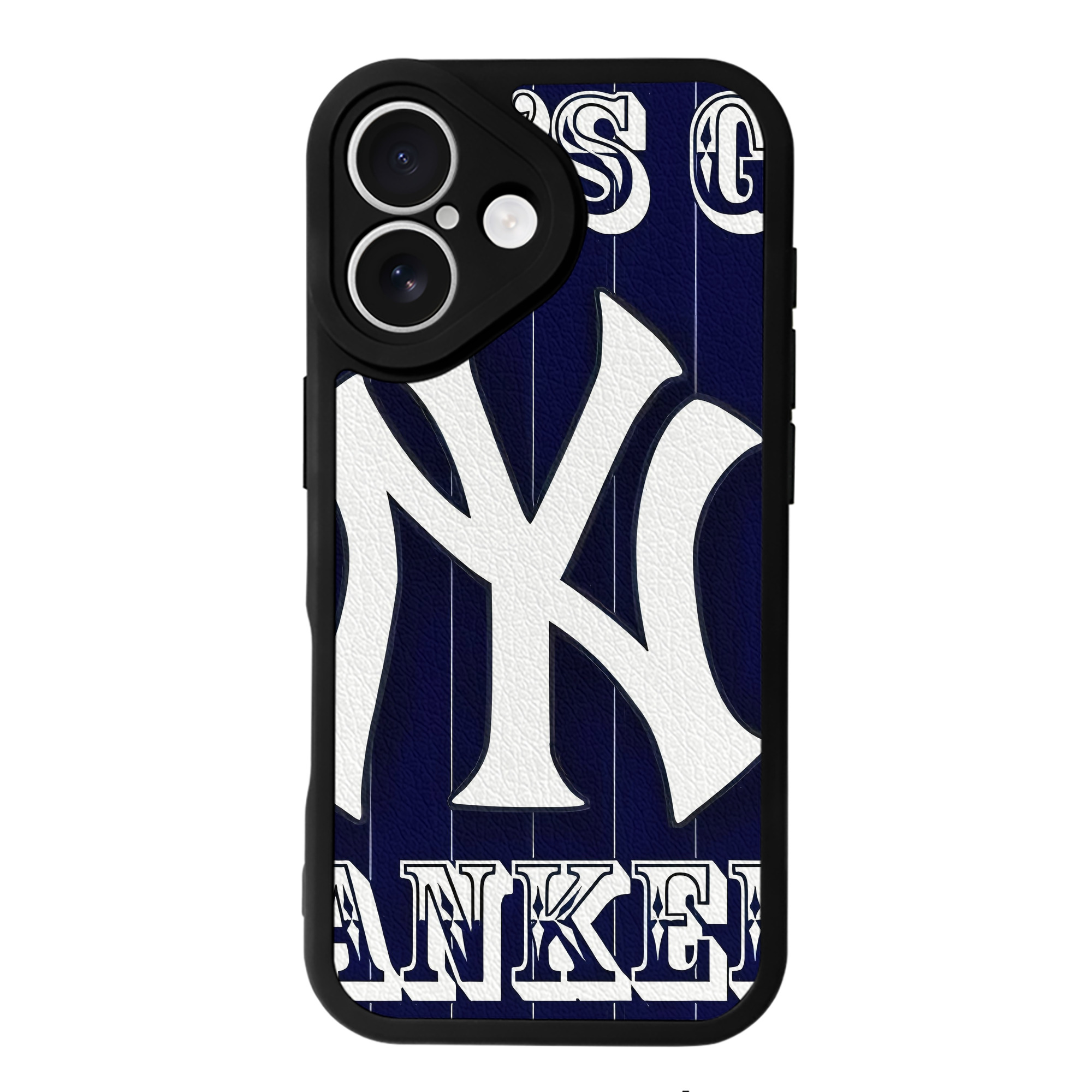New York Yankees 237 IPhone 16 Silicone Leather Case – UV Print, Lambskin Texture – Perfect Fit, Wireless Charging Compatible, Scratch Resistant, Precise Cutouts – Stylish Protection For IPhone 16